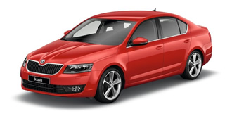 Skoda Octavia 2013 corrida red