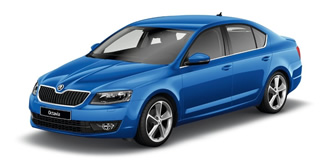 Skoda Octavia 2013 race blue